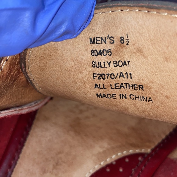 Frye Men’s Sully Boat Leather Mocs Moccasins Loafers Shoes - Picture 7 of 9